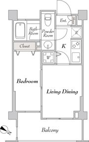ミリアレジデンス洗足の間取り画像