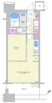 晴海テラスの間取り画像