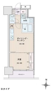 エスティメゾン錦糸町Ⅱの間取り画像