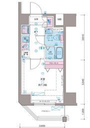 ガリシア新宿NorthⅡの間取り画像