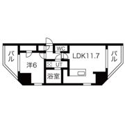 シーズンフラッツ蔵前清澄通りの間取り画像