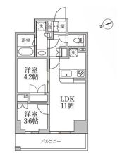 レジディア新御徒町Ⅱの間取り画像