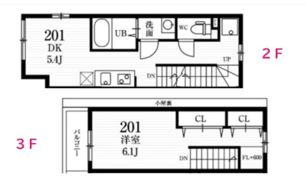 ミハス学芸大学の間取り画像