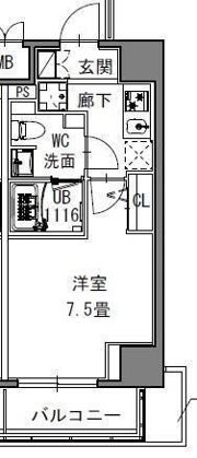 S－RESIDENCE新御徒町Westの間取り画像