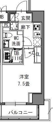 S－RESIDENCE新御徒町Westの間取り画像