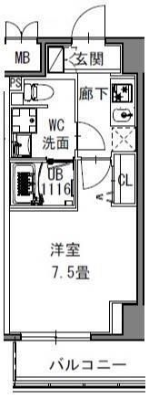 S－RESIDENCE新御徒町Westの間取り画像