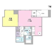 La Belle 三越前の間取り画像
