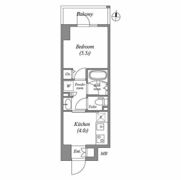 コスモグラシア両国レジデンスの間取り画像