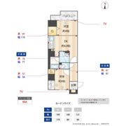 コスモグラシア両国レジデンスの間取り画像
