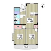 柿の木坂ヴォーンⅢA棟の間取り画像