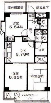 ラ スペランツァ都立家政の間取り画像