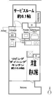 クレストコート吾妻橋レジデンスの間取り画像