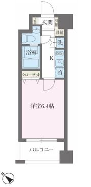 KDXレジデンス森下千歳の間取り画像
