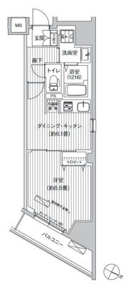 クレスト五番町の間取り画像