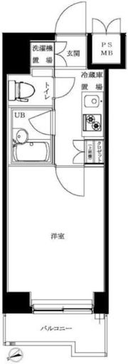 ルーブル北新宿の間取り画像