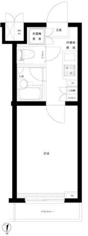 ルーブル早稲田六番館の間取り画像