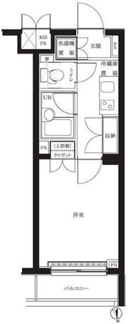 ルーブル早稲田弐番館の間取り画像