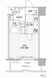 コスモグランス南品川の間取り画像