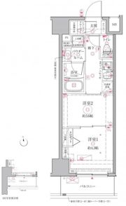 クレイシアIDZ江戸川橋の間取り画像