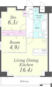 クレシェンテ月島の間取り画像
