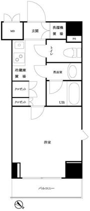 ルーブル三田の間取り画像