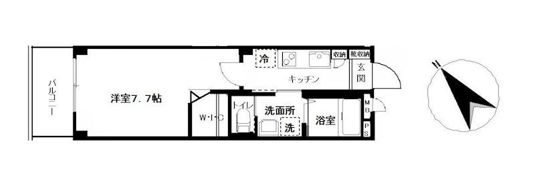 ハーモニーコート月島の間取り画像