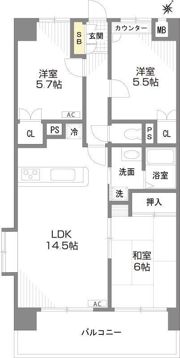 グランディフォーラの間取り画像