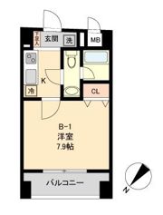 COMODO水天宮レジデンスの間取り画像