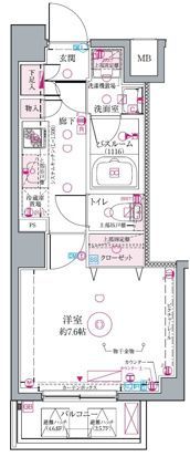 クレヴィスタ代田橋の間取り画像
