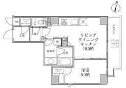 レジディア神楽坂Ⅱの間取り画像