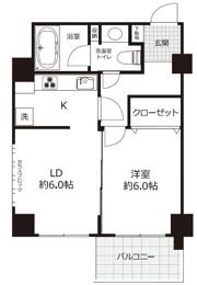 明石町ツインクロスの間取り画像