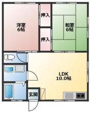コーポイトウ日吉町の間取り画像