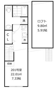 アプロ千鳥町の間取り画像