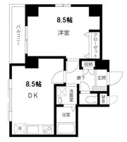 リバーシア佃の間取り画像