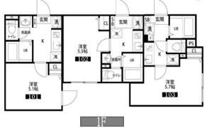 (仮称)武蔵小杉駅新築マンションの間取り画像