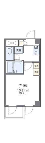 レオパレスひまわりの間取り画像