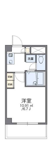 レオパレスひまわりの間取り画像