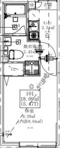 ミライズ平和島レジデンスの間取り画像
