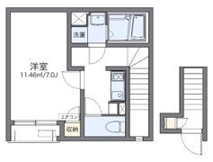 レオネクストプルメリアコートの間取り画像