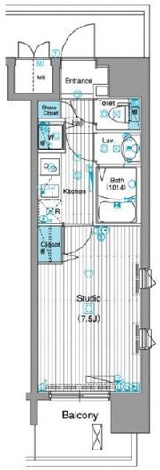 グランド・ガーラ銀座の間取り画像