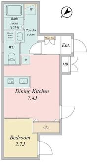 LiveFlat門前仲町の間取り画像