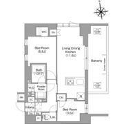 コンフォリア・リヴ西大島SOUTHの間取り画像