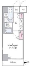クレイシア芝浦ウォーターフロントの間取り画像