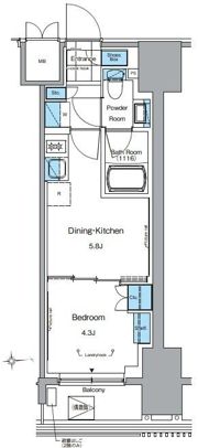 ルフォンプログレ田原町の間取り画像