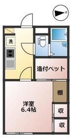 カーサヤマシタの間取り画像