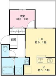 ラシーネわかみやの間取り画像