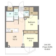 S-RESIDENCE浅草clarityの間取り画像