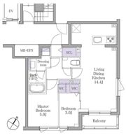 イプセ白金の間取り画像