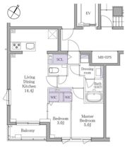 イプセ白金の間取り画像