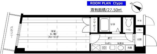 ステージファースト神田の間取り画像